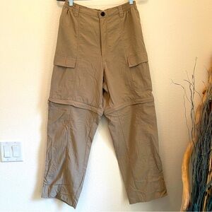 Reel Legends Fishing Zipoff Cargo Pants Men’s khaki performance fabric